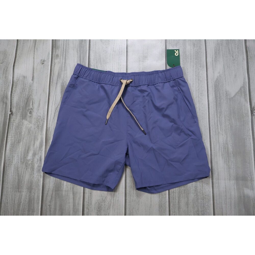 NEW R.O.W. Men's Theo Athletic Shorts 6" Md Blue, Large Men's Active Training